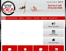 Tablet Screenshot of danceeliteallstars.com